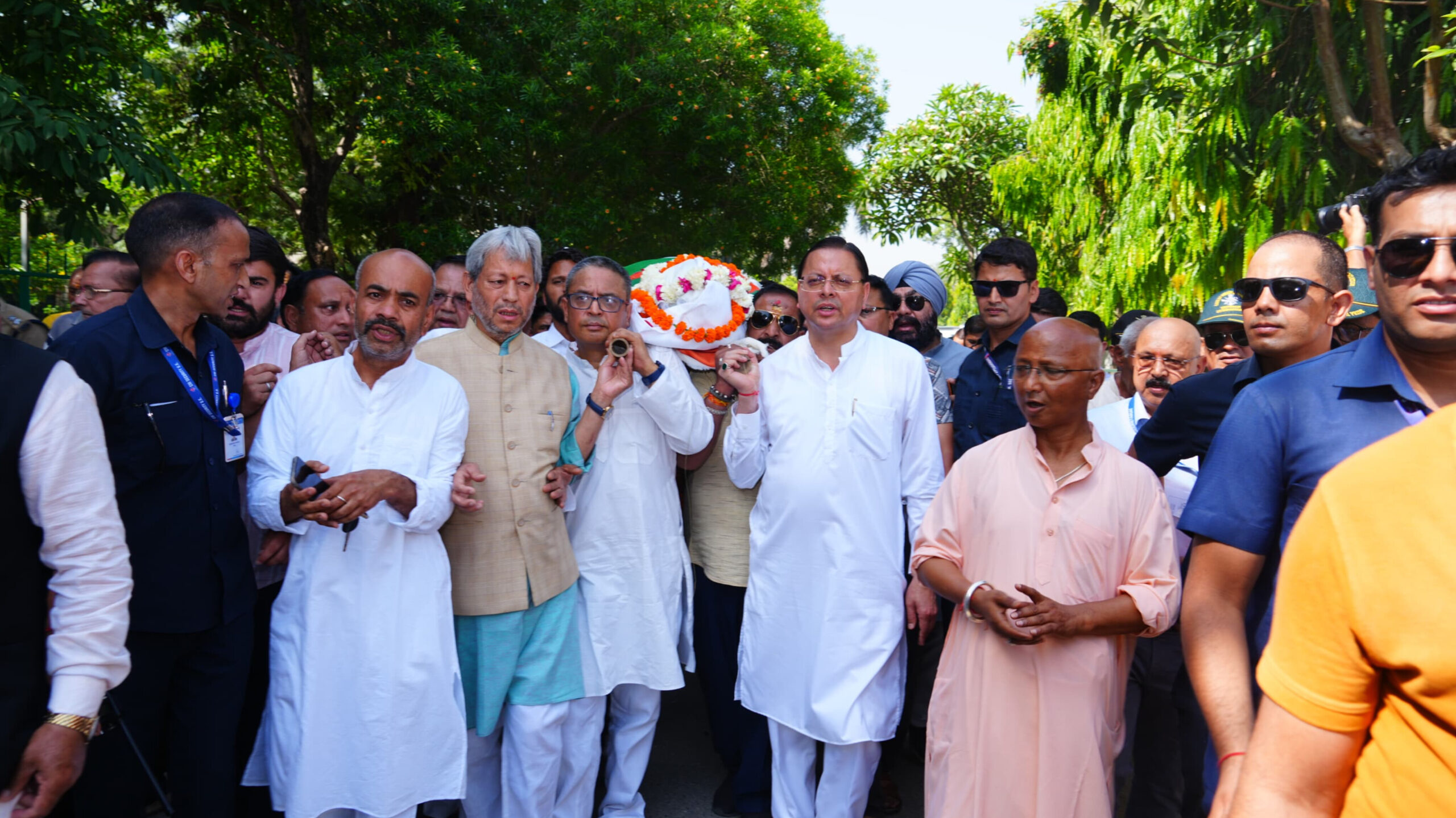 भुवन चंद्र खंडूड़ी को अंतिम विदाई